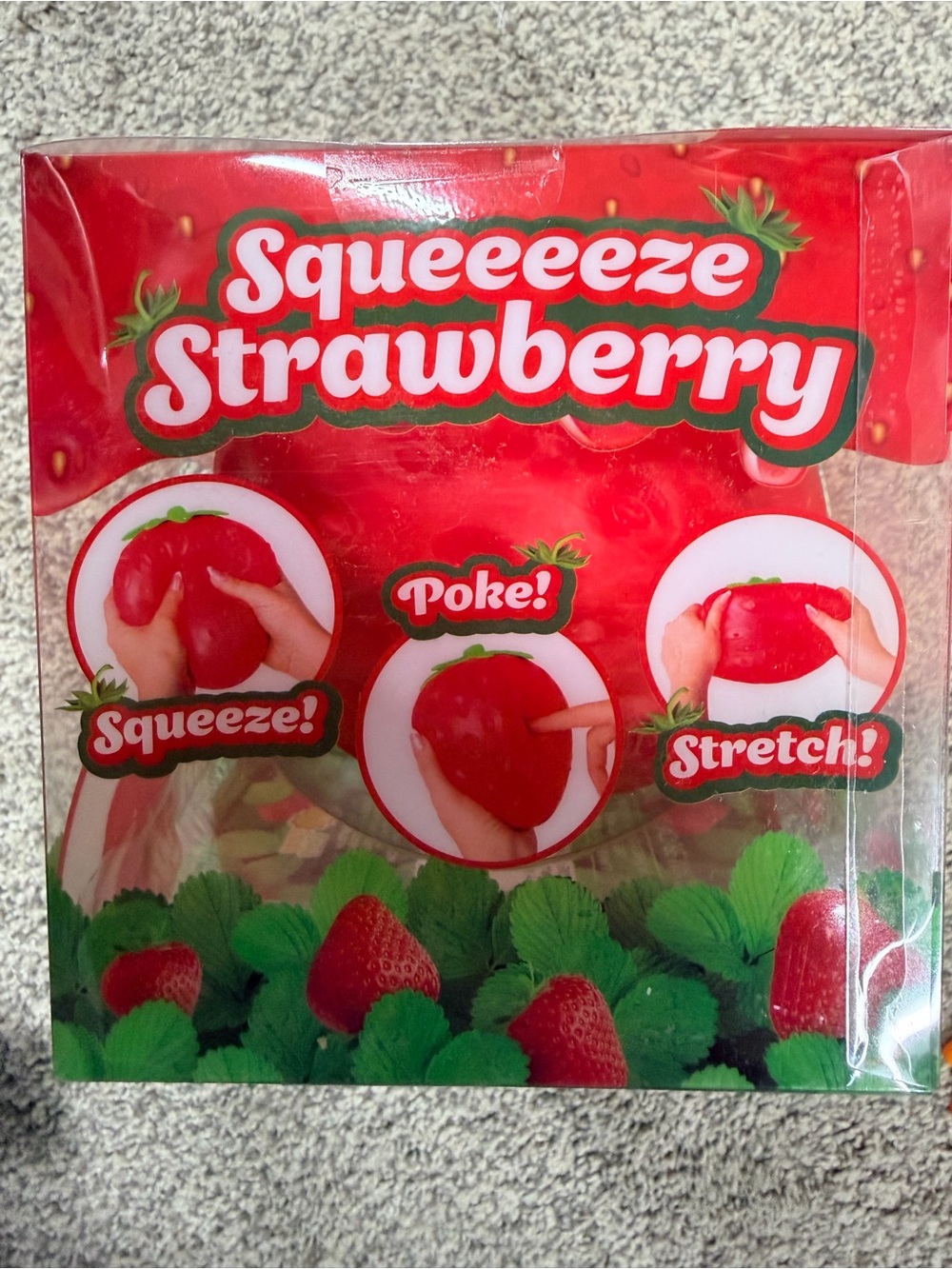 Squeeeeze Strawberry Squishy